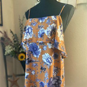 4/$20 NWT Rokoko by Dazz Floral Spaghetti Strap Dress S